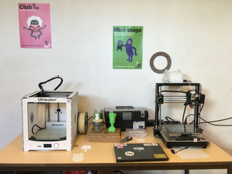 imprimantes 3D au local des petits débrouillards